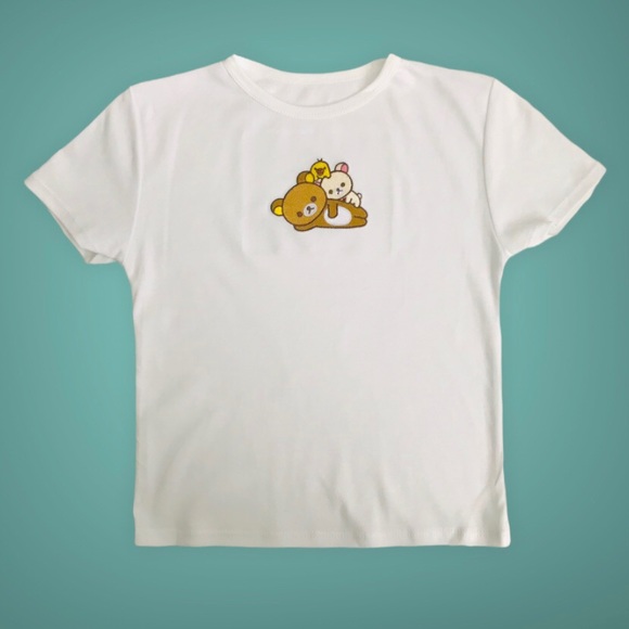 Rilakkuma T-shirt Pima Cotton - Picture 1 of 7